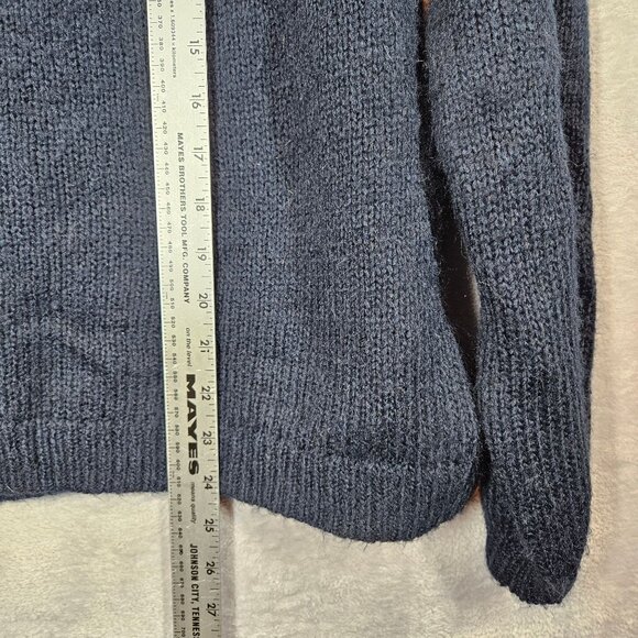 Old Navy Womens Nordic Pattern Knit Sweater Navy White Size M fair Isle Preppy - Picture 4 of 9